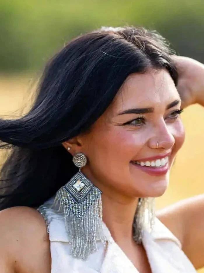 Beaded Chandelier Earrings | Western Drop-Earrings for wholesale by Fallon Foster