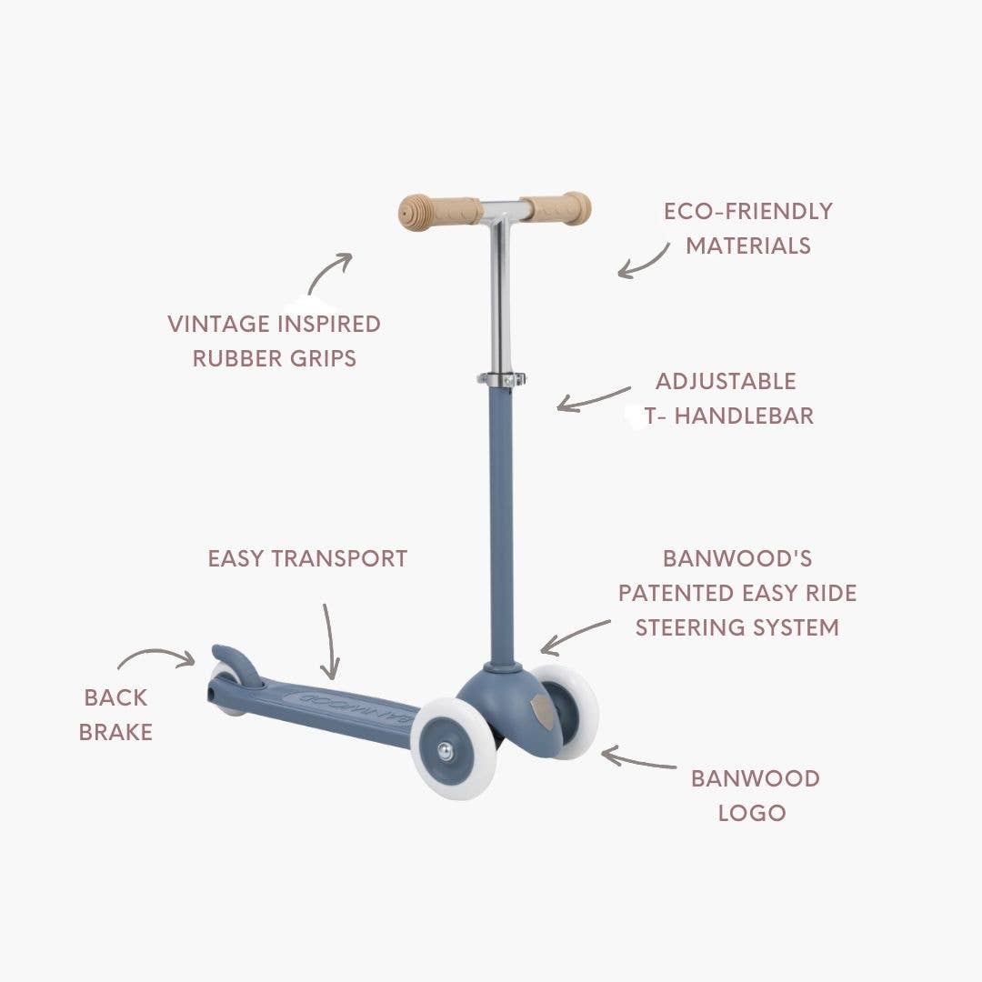 Banwood Inc - Vente Vélo et trottinette – enfant - TROTTINETTE ÉCOLOGIQUE BANWOOD - MER PROFONDE1