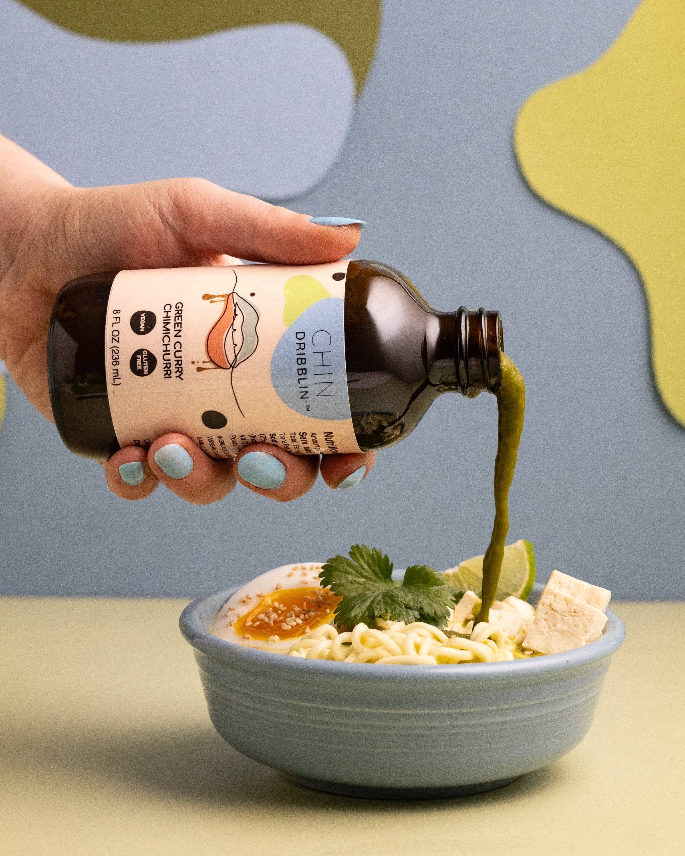 Chin Dribblin' Specialty Asian Fusion Sauces - Wholesale Sauce - Green Curry Chimichurri Sauce7