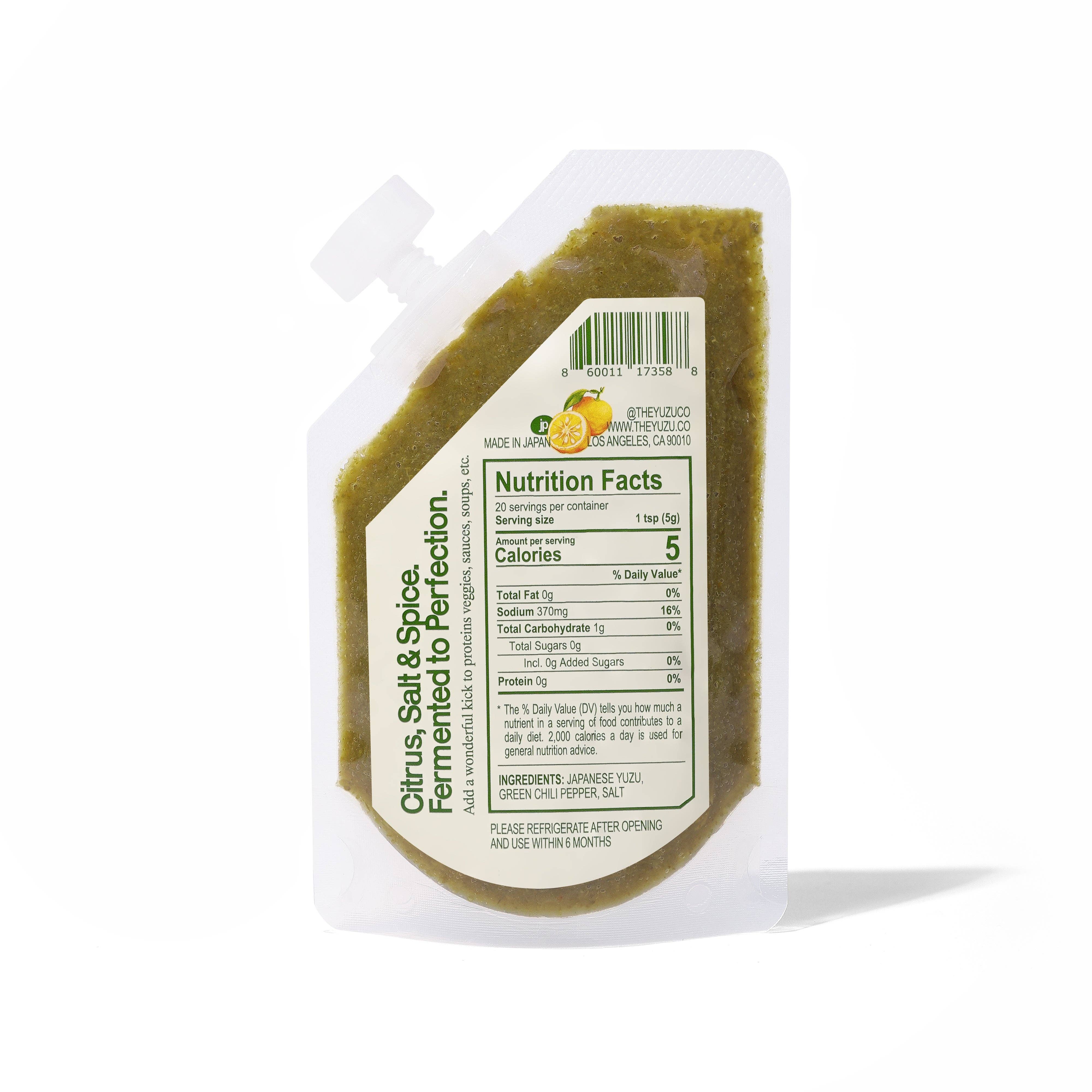 YUZUCO - Wholesale Chili Paste - Green Yuzu Kosho (100g)5