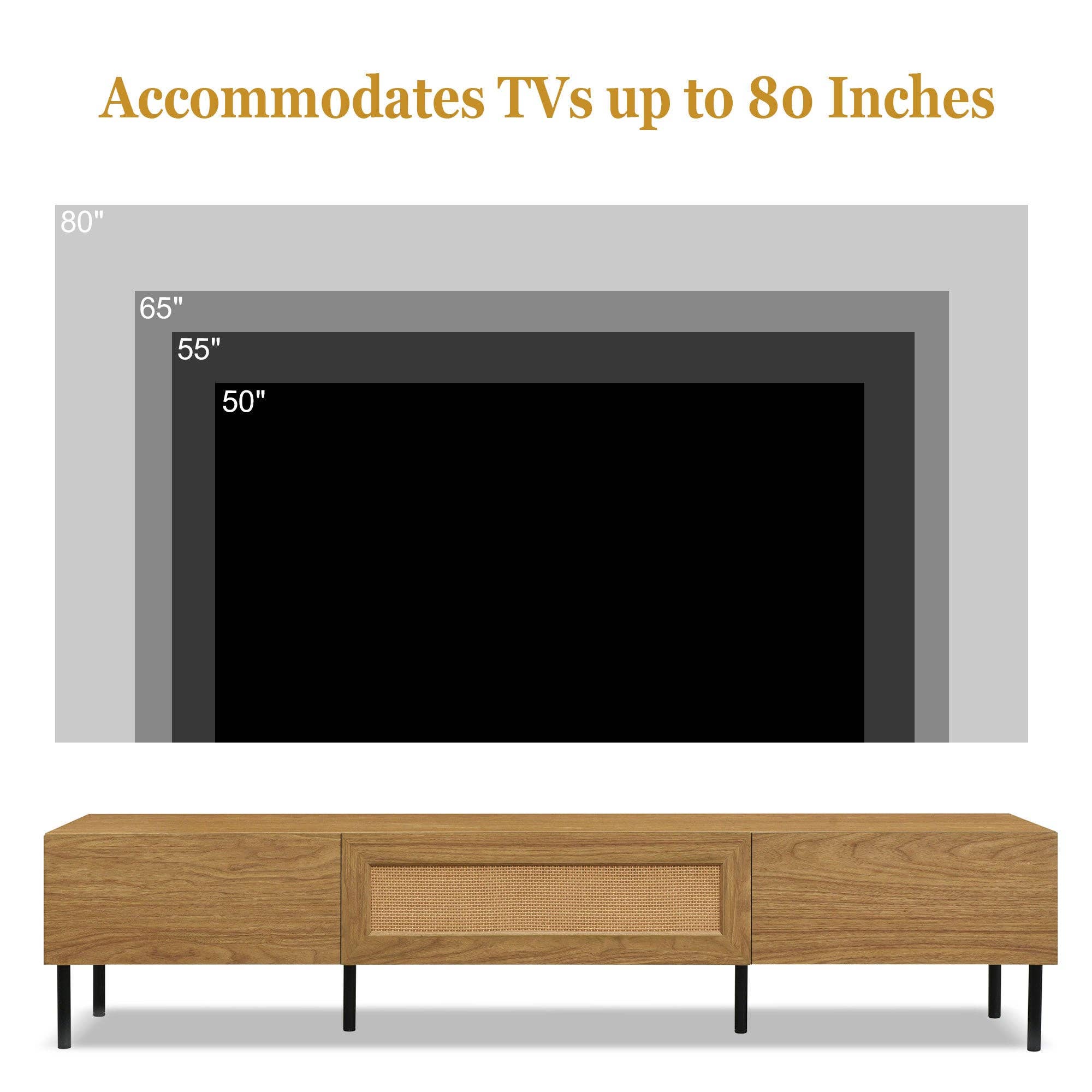 39F Inc. - Wholesale Cabinet - TV Stand for TVs up to 80'' , Modern Farmhouse Media Console7