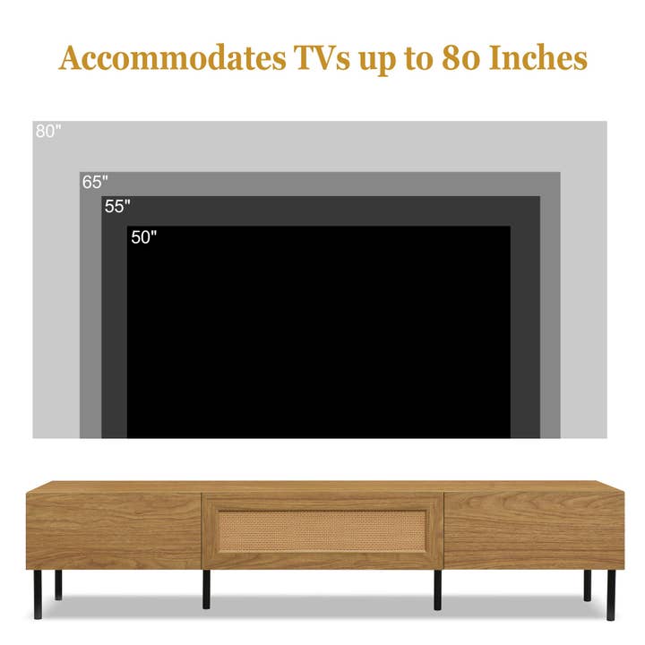39F Inc. - Wholesale Cabinet - TV Stand for TVs up to 80'' , Modern Farmhouse Media Console7