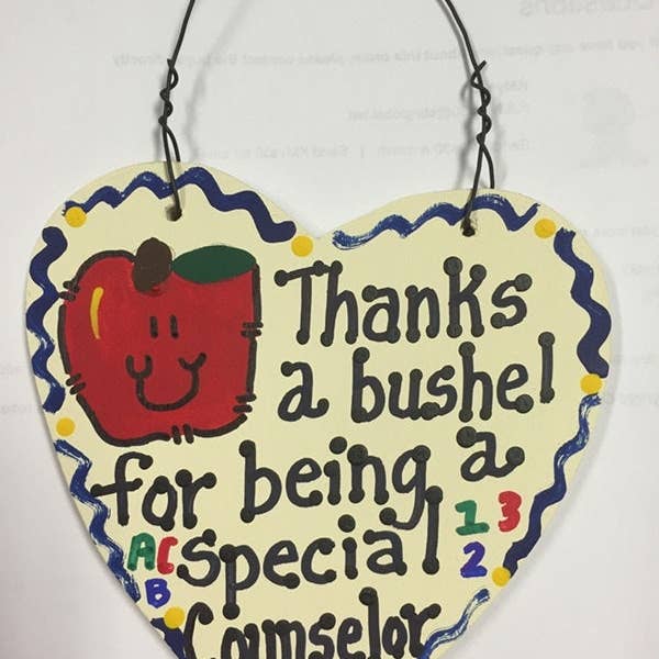 Counselor Gift 6008 Thanks a Bushel Counselor for wholesale by Nannie and B's Crafts