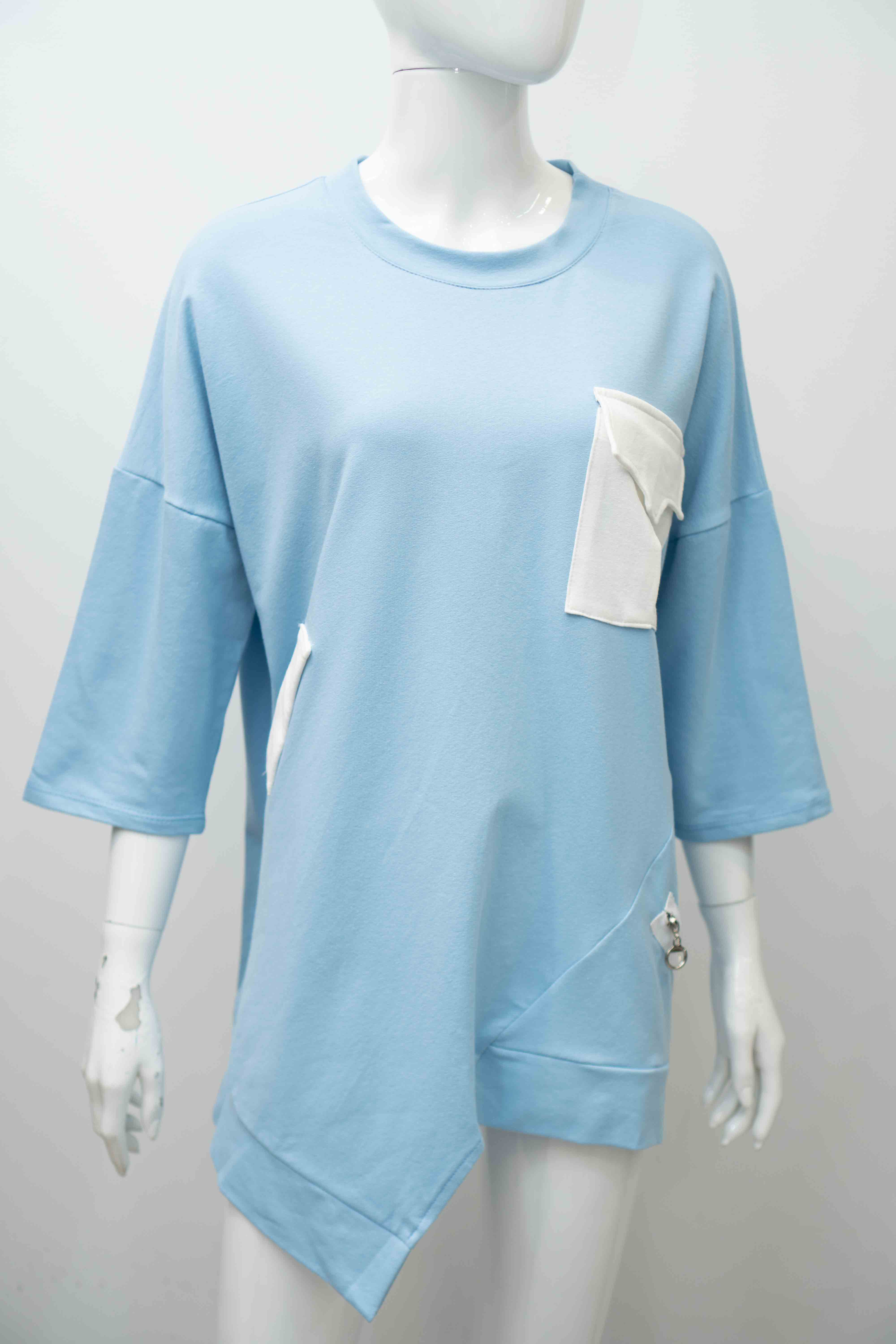 MOOYA - Wholesale T-shirt – women's - Oversized plain cotton T-shirt i70492