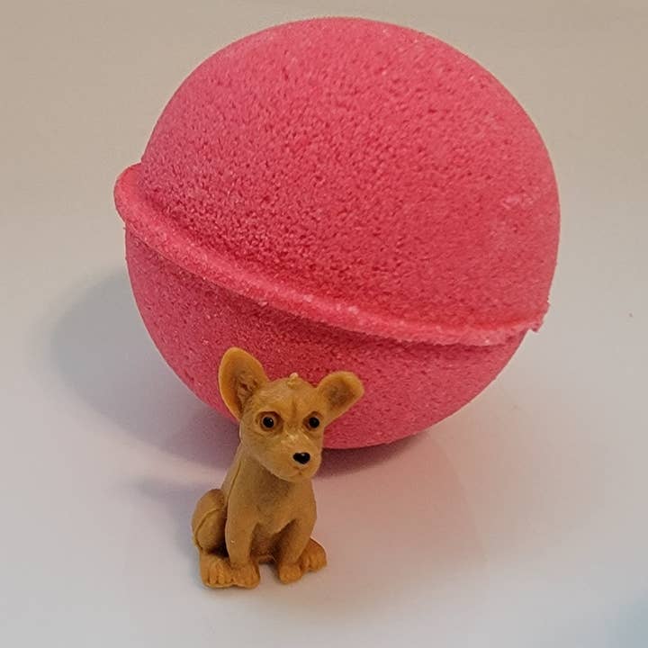 Fizz Bizz - Wholesale Bath Bomb/Fizz - Watermelon Scented Bath Bomb With Puppy Dog Toy Inside
