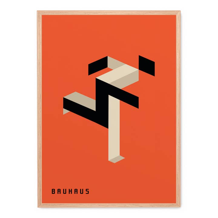 Bauhaus Running Man for wholesale by Rock Paper Scissors Wall Art