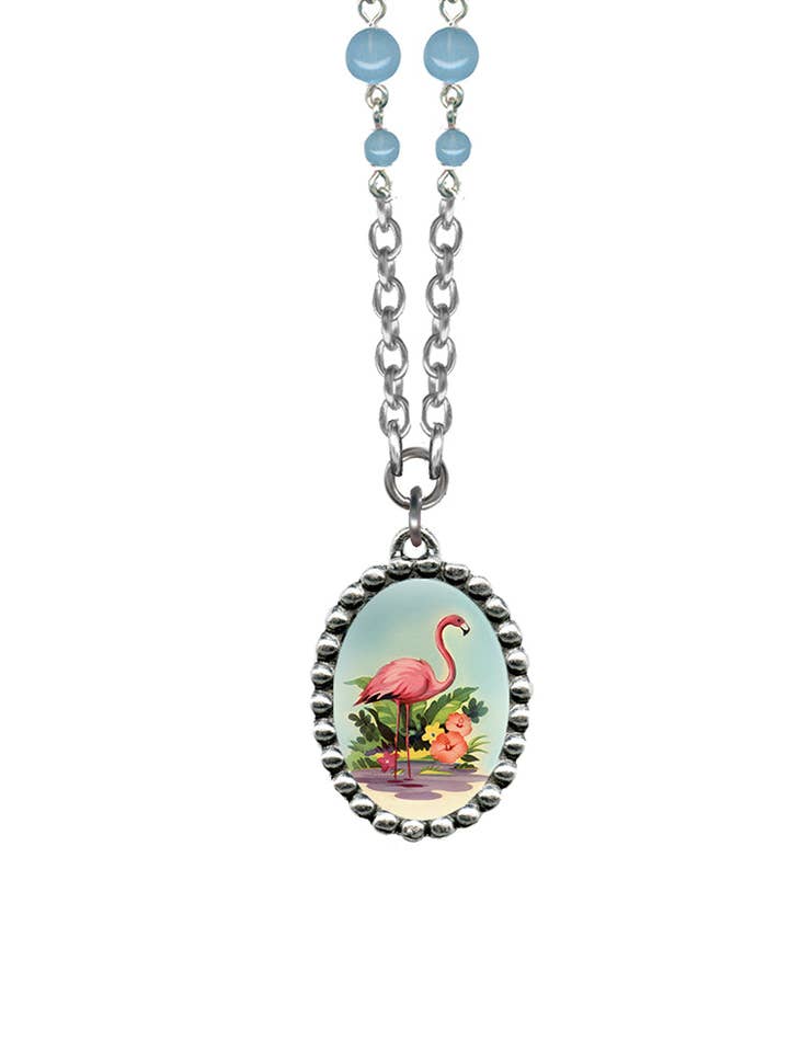 Pink Flaming Necklace for wholesale by Classic Hardware