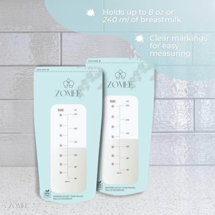 Zomee - Wholesale Milk/juice bottle - Breast Milk Storage Bags4