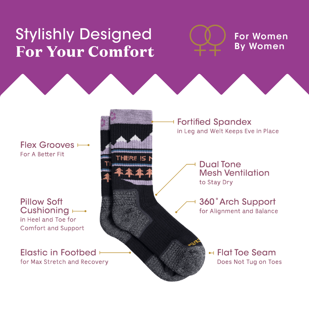 ToughCutie - Wholesale Socks - Women's - No Planet B Merino Wool Hiker Crew9