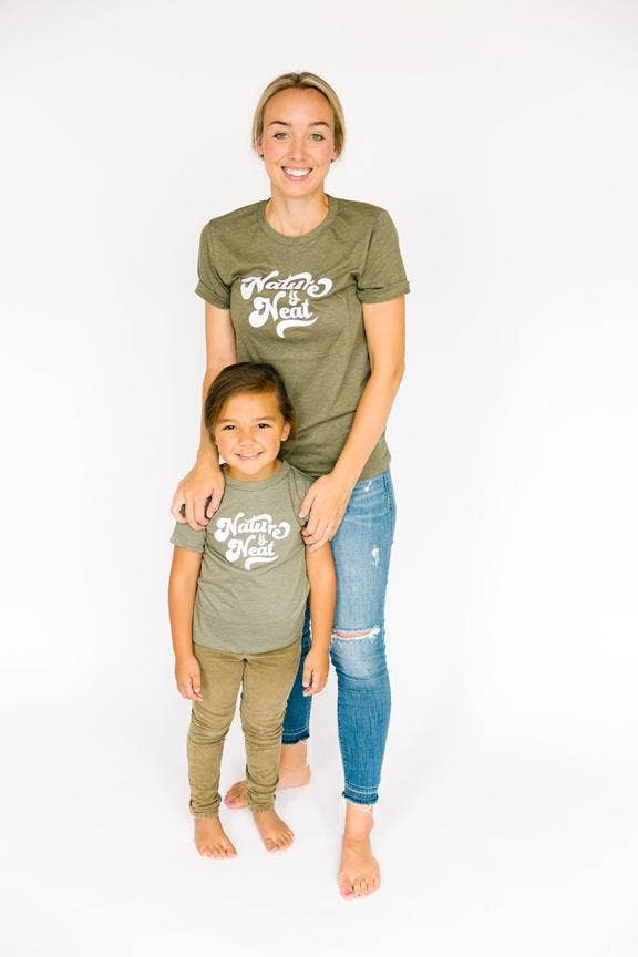 Nature Supply Co - Wholesale Screen Printed T-Shirt - Kids - Nature Is Neat Kids T-shirt | Eco Friendly Retro Graphic Tee7