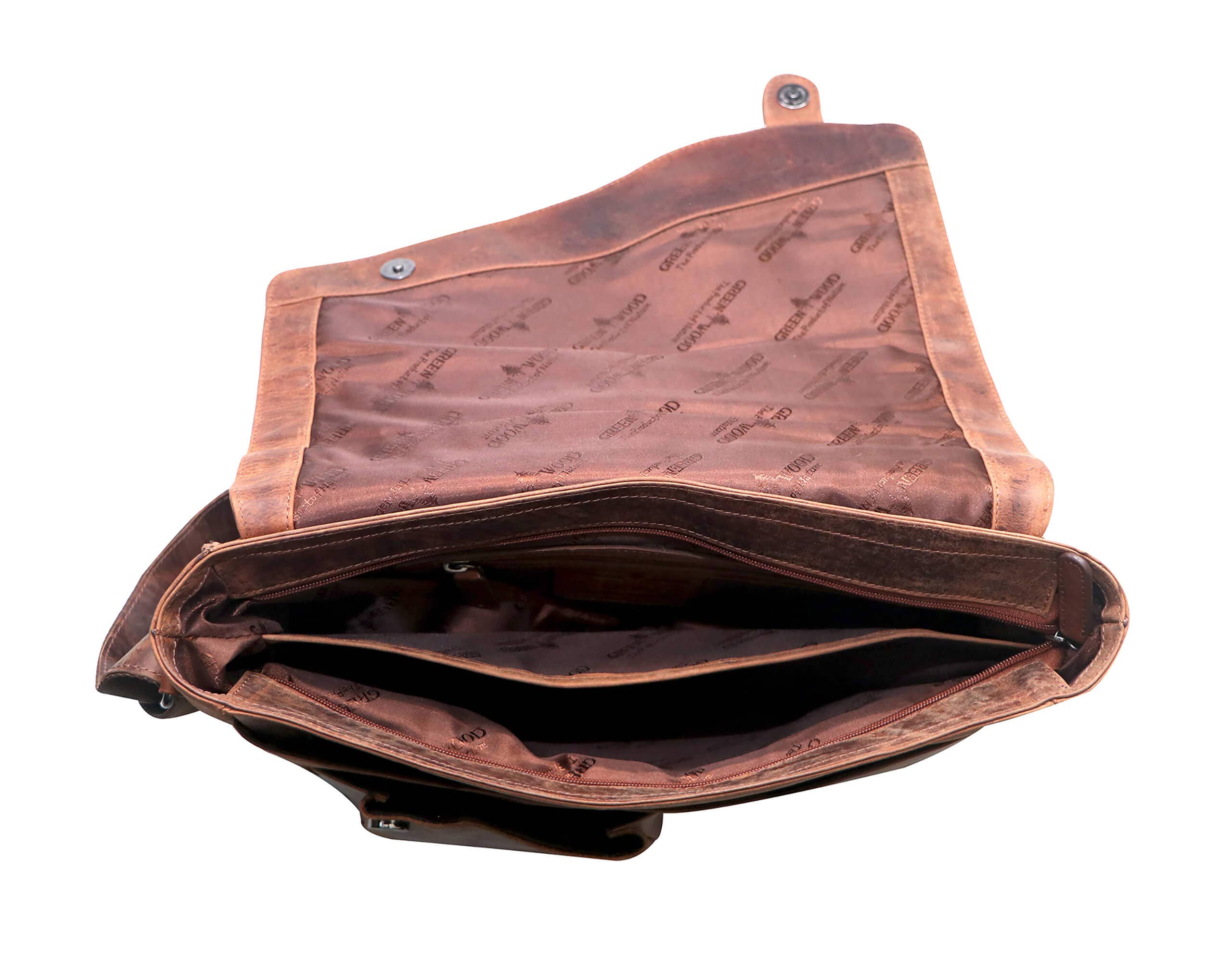 Greenwood – wholesale Kurirväska – Unisex – Greenwood Dexter läderväska för män och kvinnor, passar 14-tums laptop9