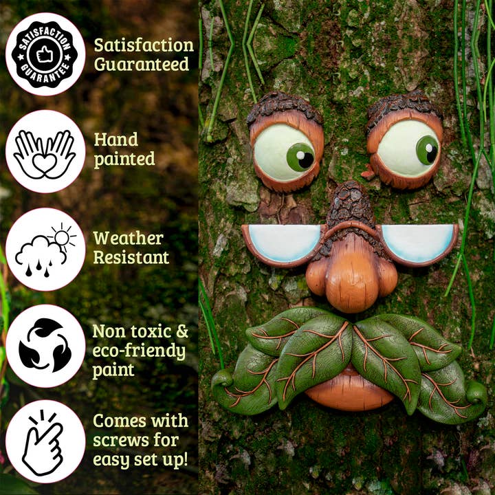 Tree Poetry - Wholesale Outdoor Ornament/Decor - Tree Face Decor Outdoor – Tree Hugger Yard Art Garden Decor
