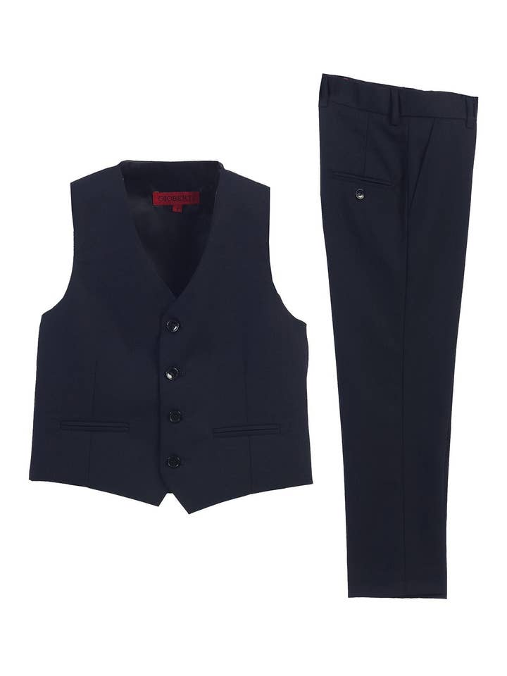 b-one inc - Wholesale Suit Set - Kids - Boy's Formal 2 -Piece Suit Vest GB-BVS1