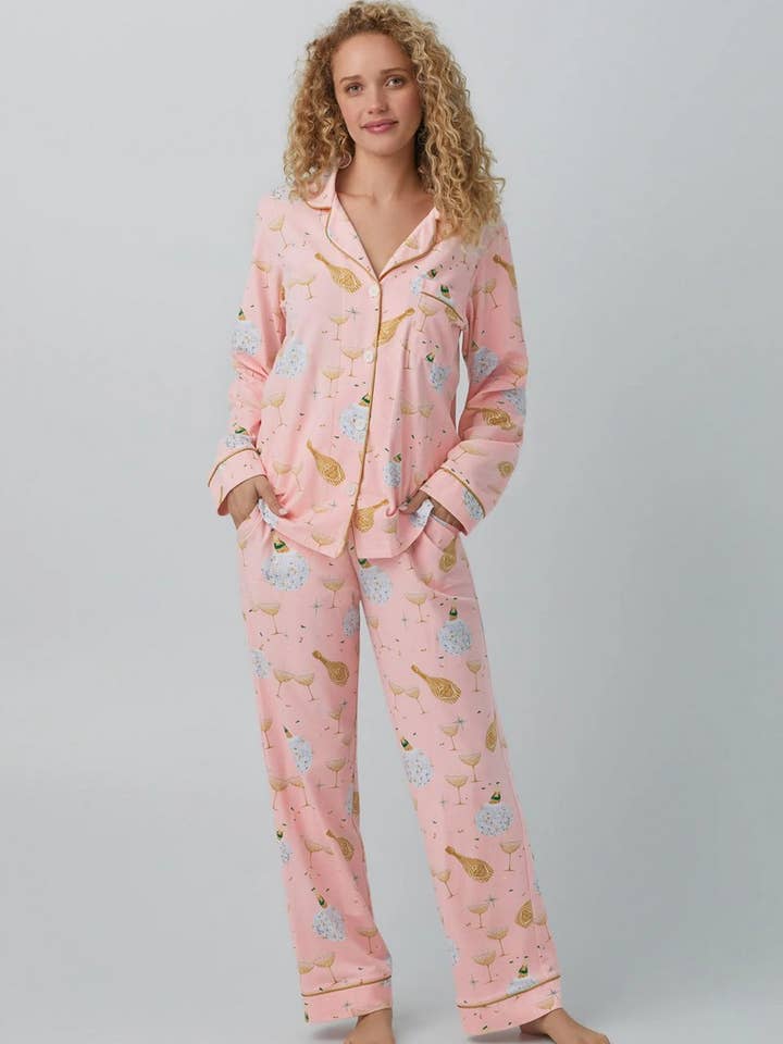 NINEXIS - Wholesale Lounge Set - Women's - CWSPJ0109_LARGE SIZE PRINTED LONG SLEEVE TROUSERS HOME WEAR