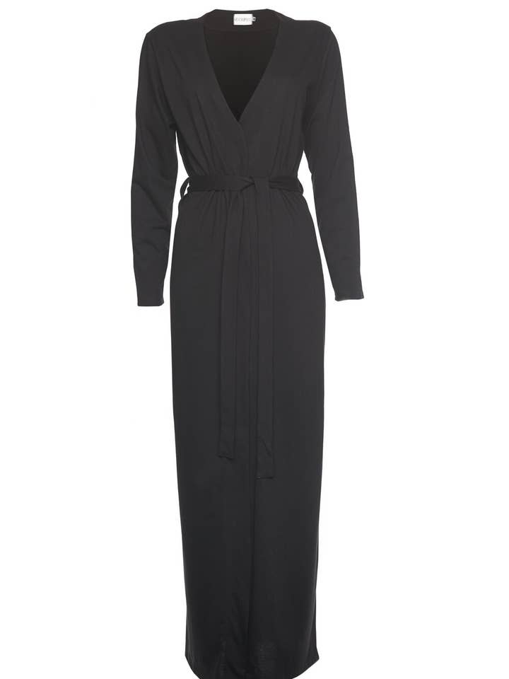 Luxury Black Sleep Robe for wholesale by MS CAMPBELL