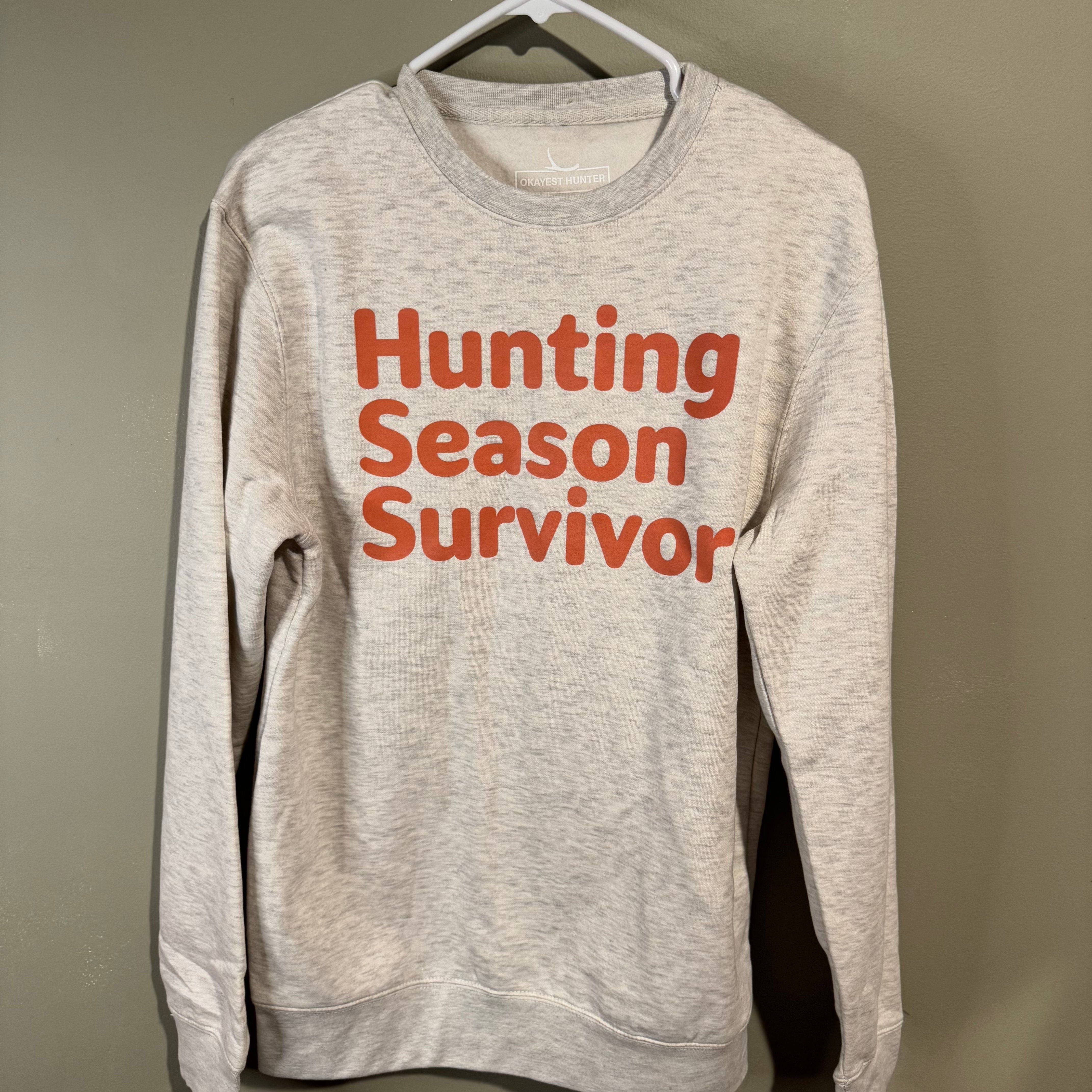 Okayest Hunter - Wholesale Graphic Sweatshirt - Women's - Hunting Season Survivor Crew Neck2