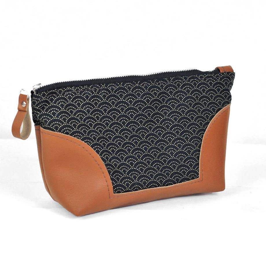 Lauren Holloway - Wholesale Toiletry Bag - Women's - Toiletry Bag - Black Japanese Wave9