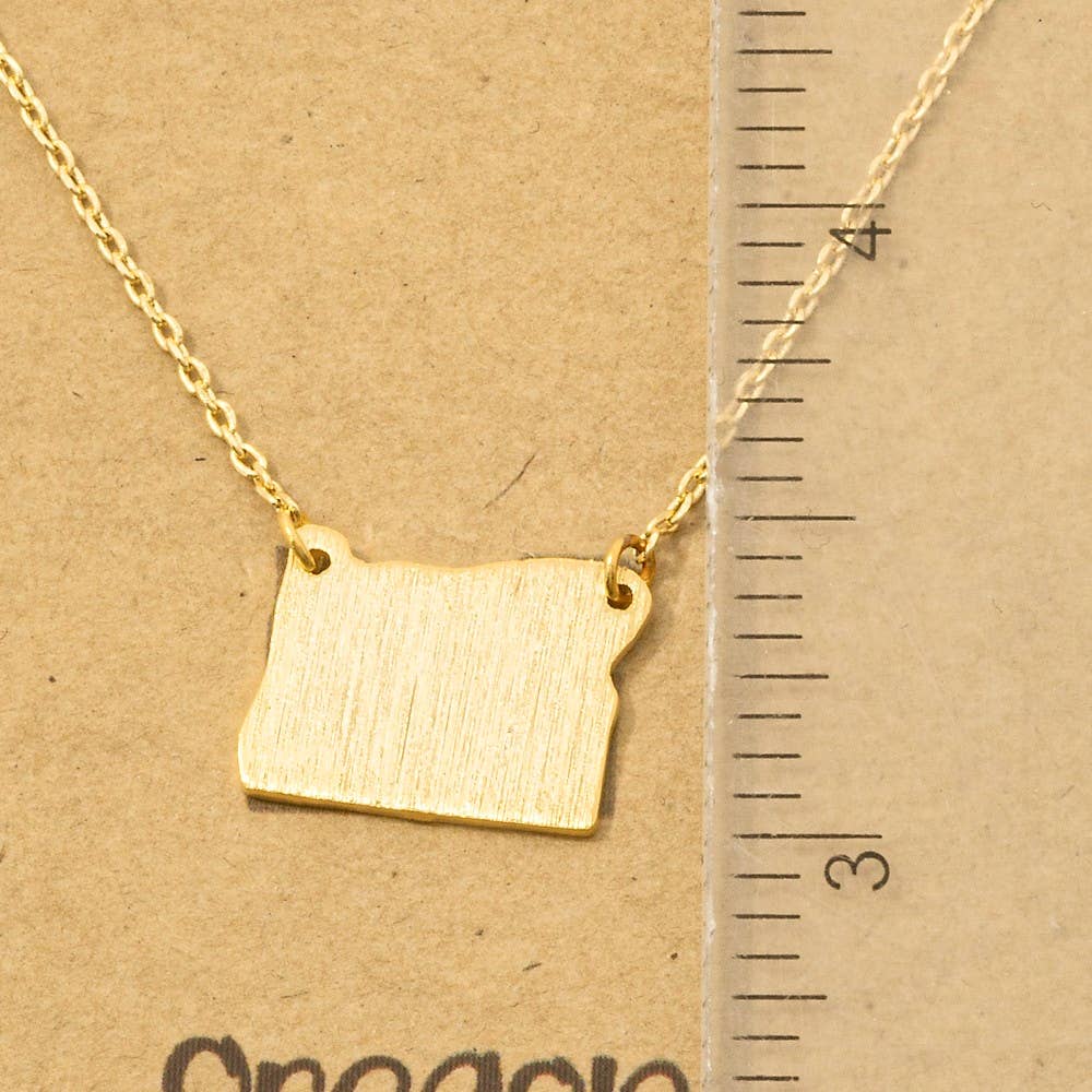 Fame Accessories - Wholesale Pendant/Charm Necklace - Oregon State Necklace3