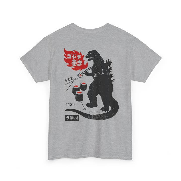 KILLER RETRO – wholesale T-shirt (graphic) – unisex – Vintage Sushi Ad T‑Shirt — Retro Japanese Monster Sushi Graphic Tee8