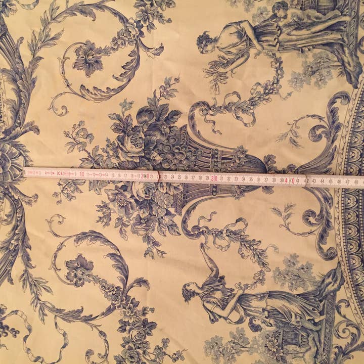 Haoshi by Luxetera - Wholesale Valance - Clive Christian fabric Blue/Ivory8