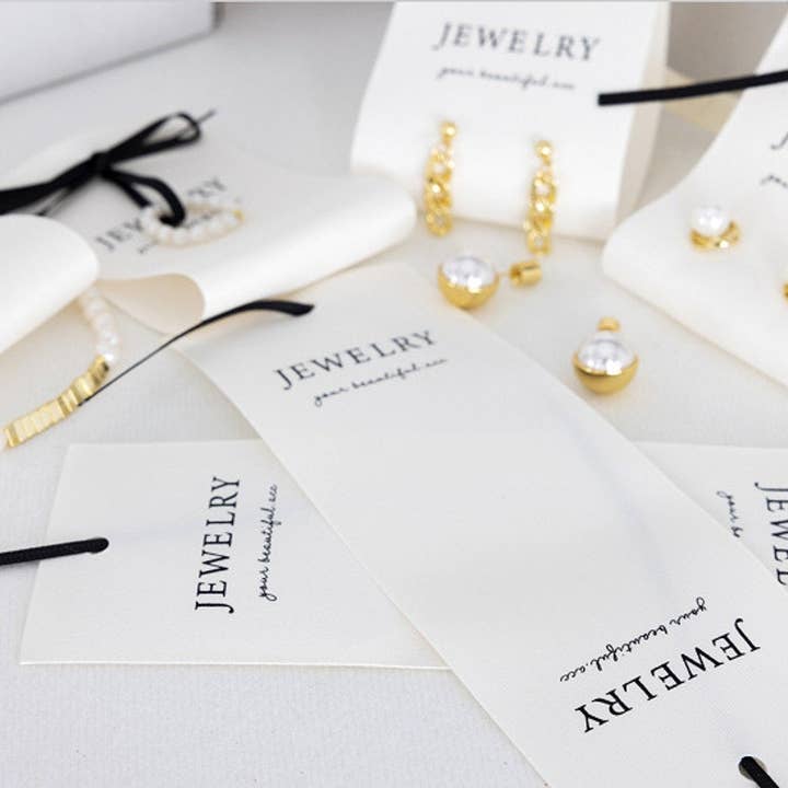 Zakka - Wholesale Retailer display – Jewellery - 20pcs Fabric Earring Bracelet Cloth Hanging Jewelry Card4