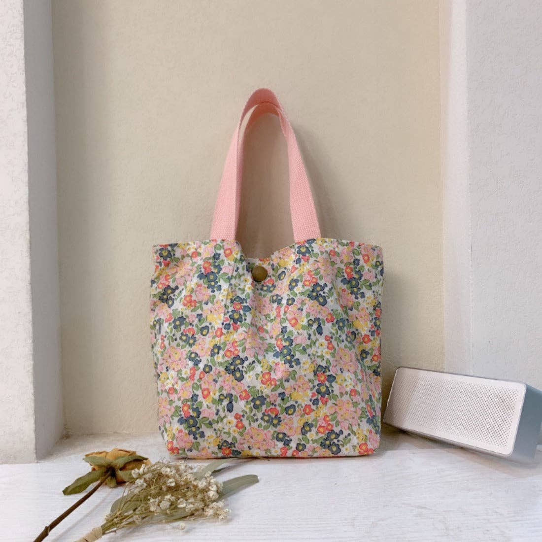 Funkyrel® Atzbranding Limited - Vente Tote bag – femme - Cosbai - Petit sac en toile mini à motif floral10