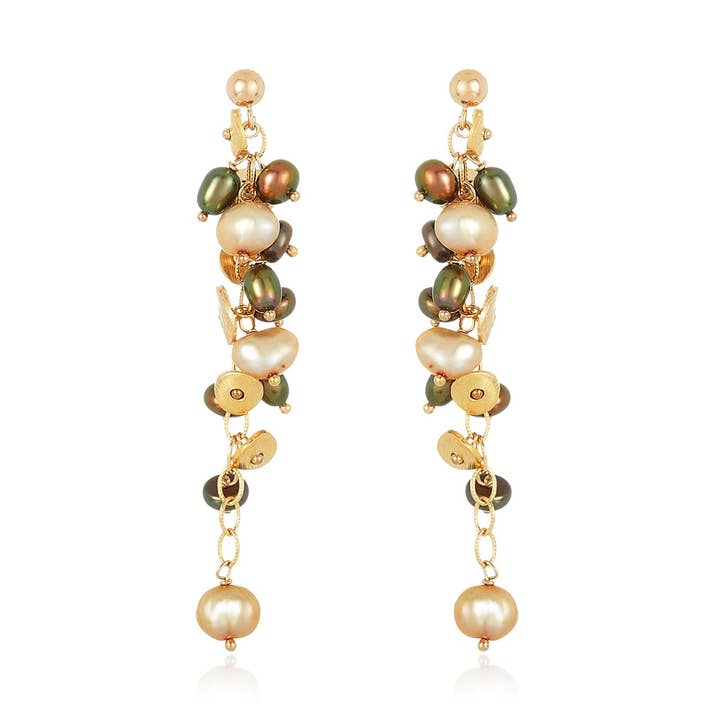 Pinot Gris of Bethany's Earrings for wholesale by Mabel Chong