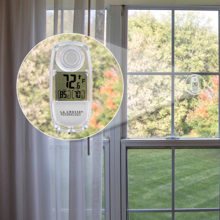 La Crosse Technology, Ltd. - Wholesale Thermometer - Thermometer - Solar Window Thermometer - White1