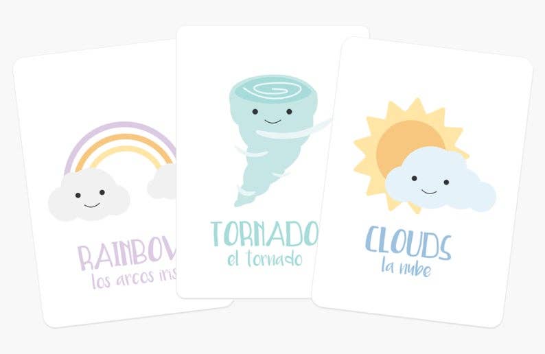 GoodnightFox - Wholesale Learning Cards - Kids & Baby - Weather Flashcards2