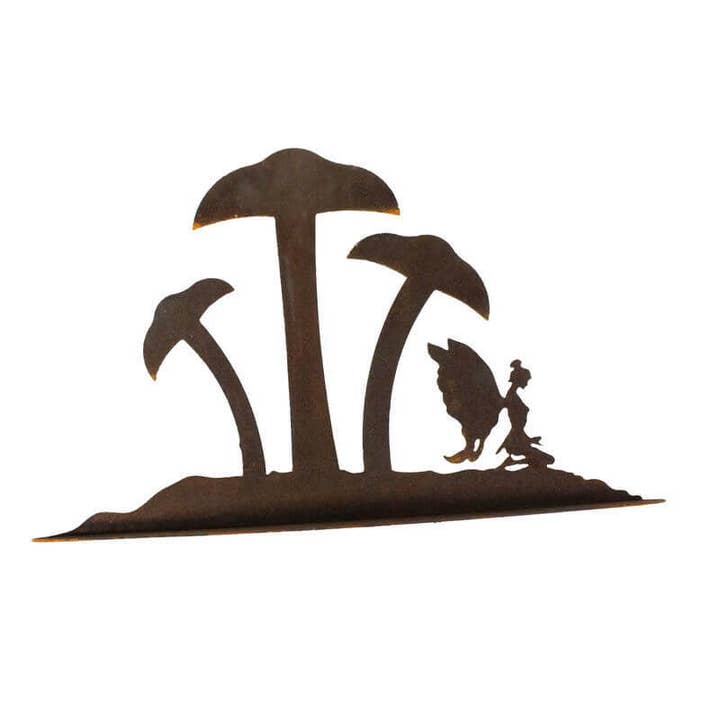 Gartenkunstständer „Fee unter Pilzen“ für den Großhandel von Overwrought