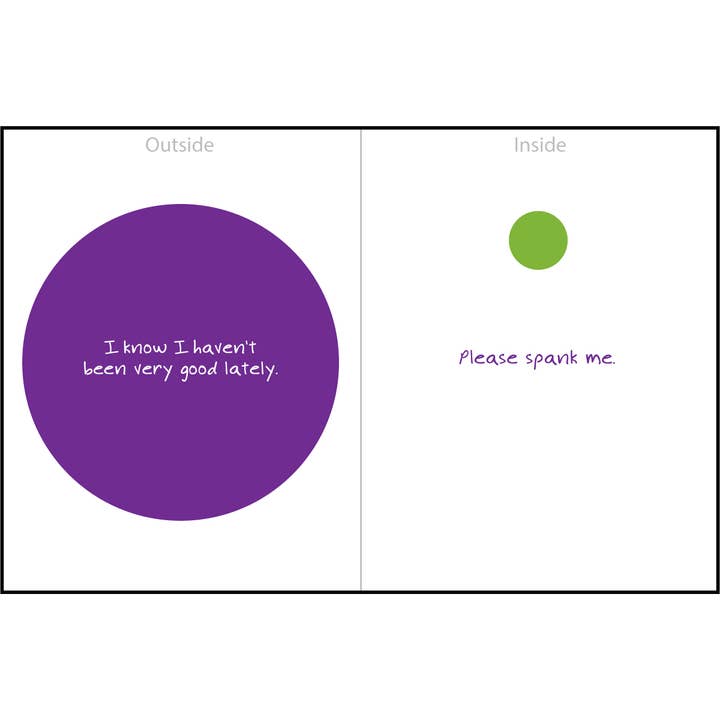 "Spank Me" Greeting Card for wholesale by Zippernut Press™