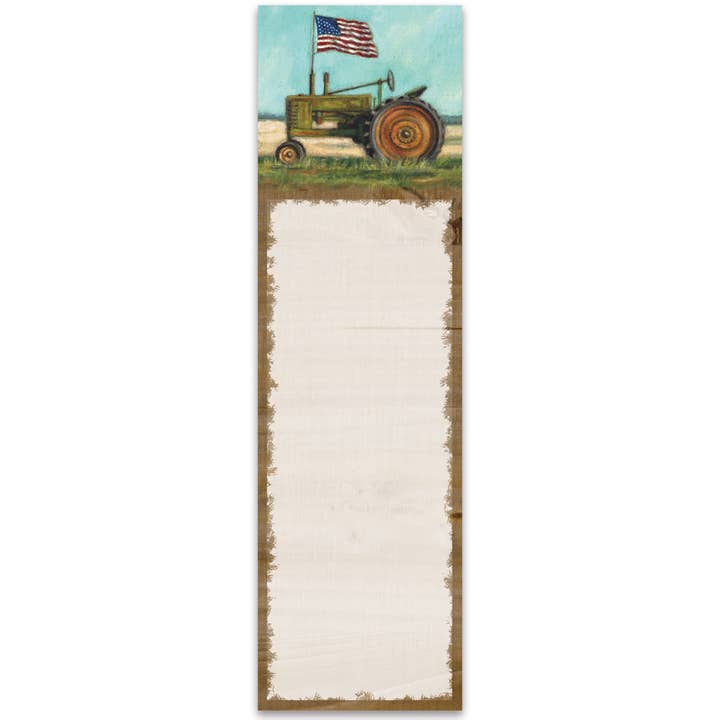 Tractor List Pad for wholesale by Primitives by Kathy