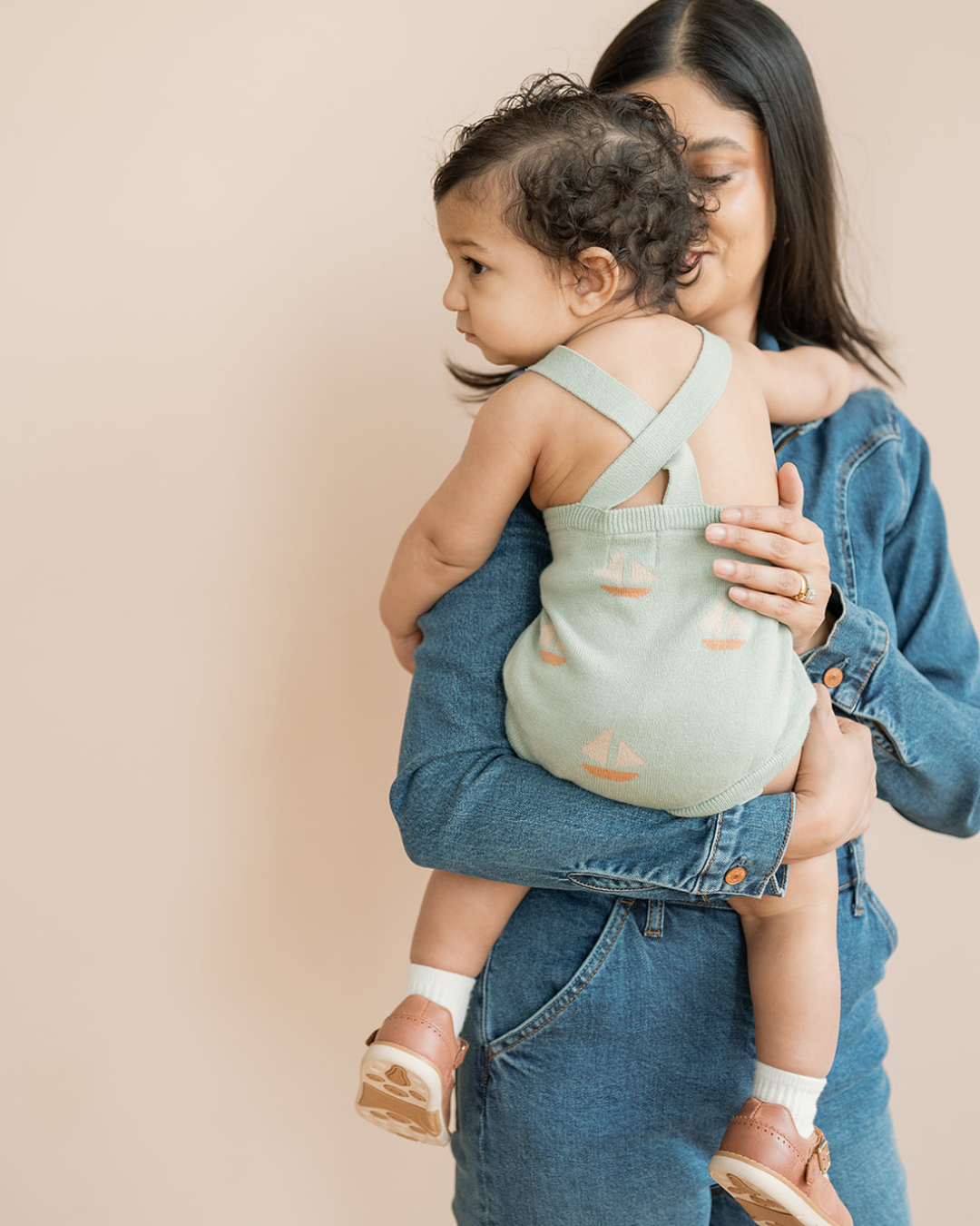 Dear Hayden – wholesale Jumpsuit – Baby – Frankie Romper Seafoam3