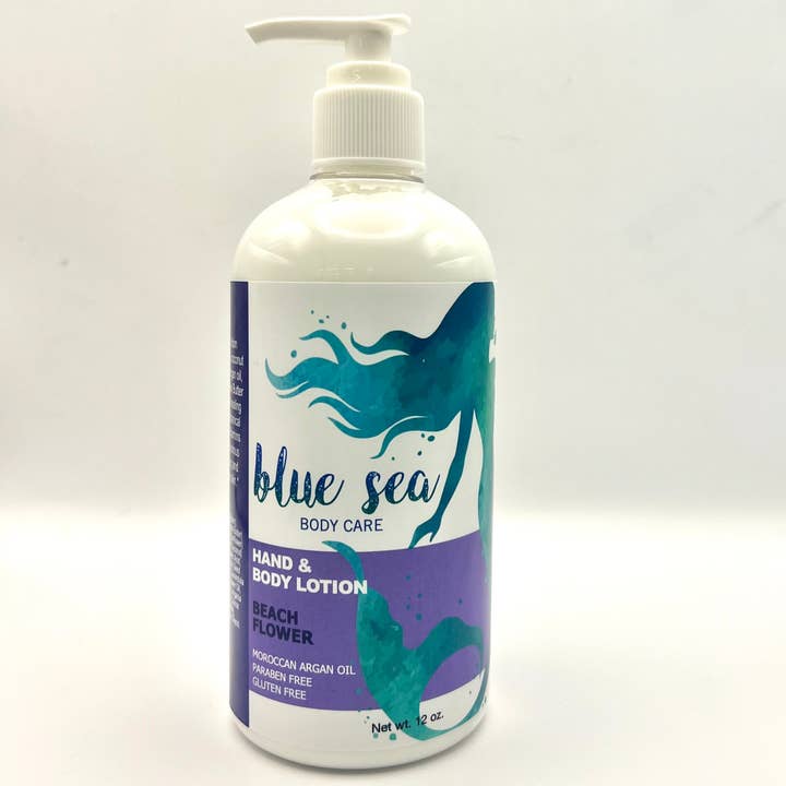 Hand and Body Lotion 12oz - Blue Sea Body Care for wholesale by Cashmere Bath