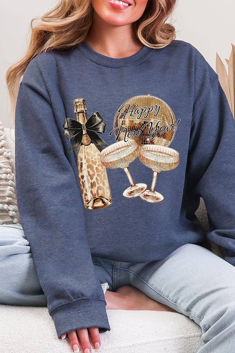 COLORBEAR - Wholesale T-Shirt (Graphic) - Women's - Cheers Champagne Graphic Sweatshirt7