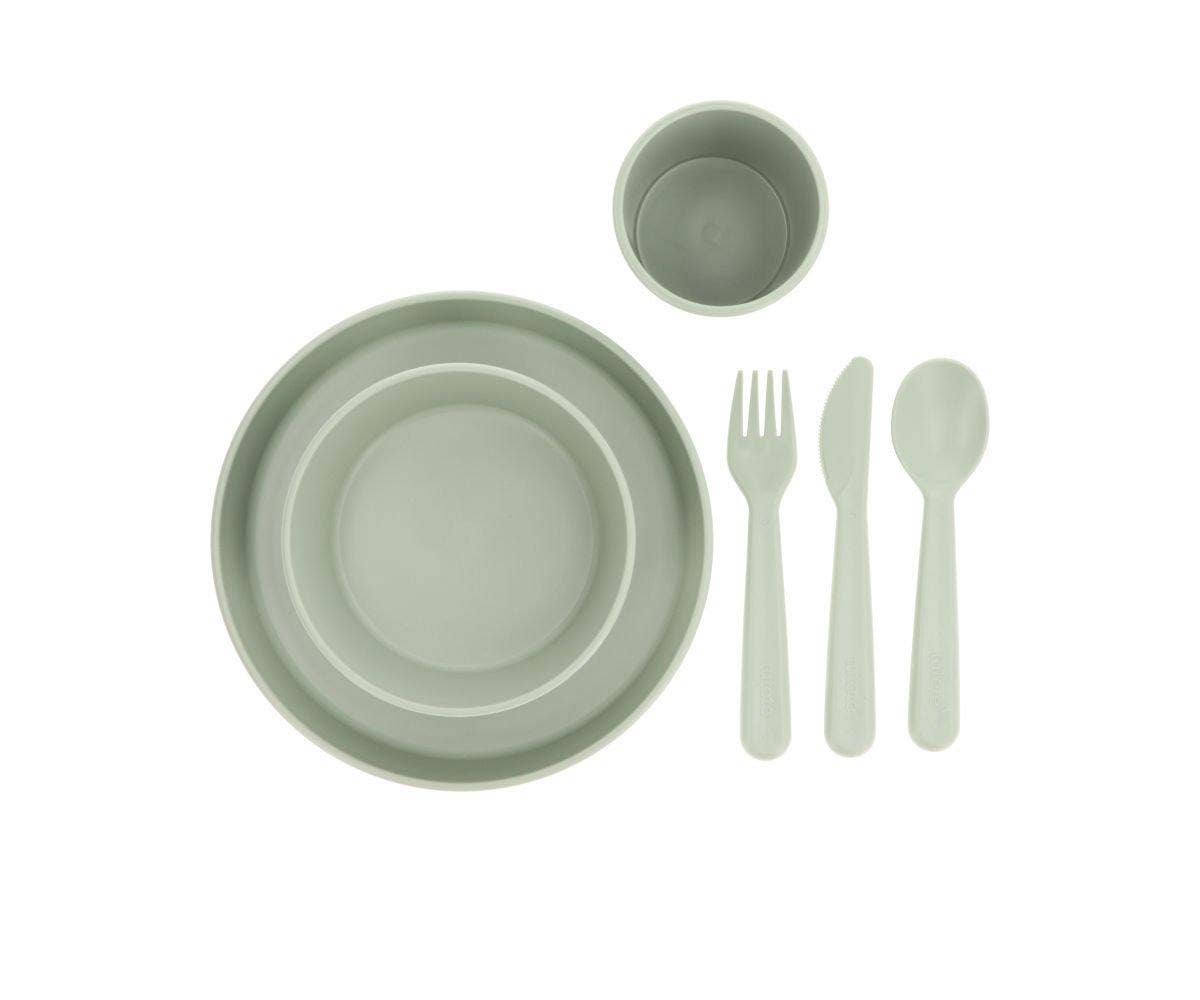Tutete - Wholesale Flatware Set - Kids & Baby - Tutete Sage Children's Dinnerware4