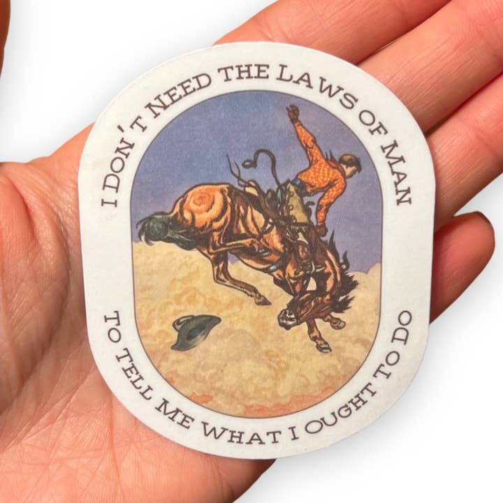 Lagar av Man Cowboy klistermärke för wholesale av Sona Studio