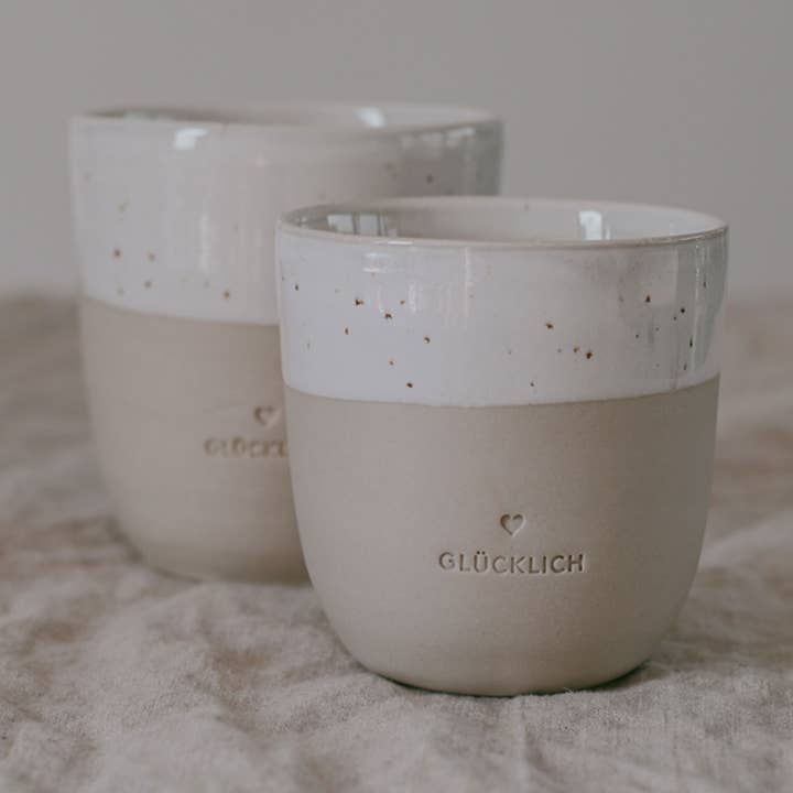 Small Happy mug (VE = 4 pieces) for wholesale by Eulenschnitt