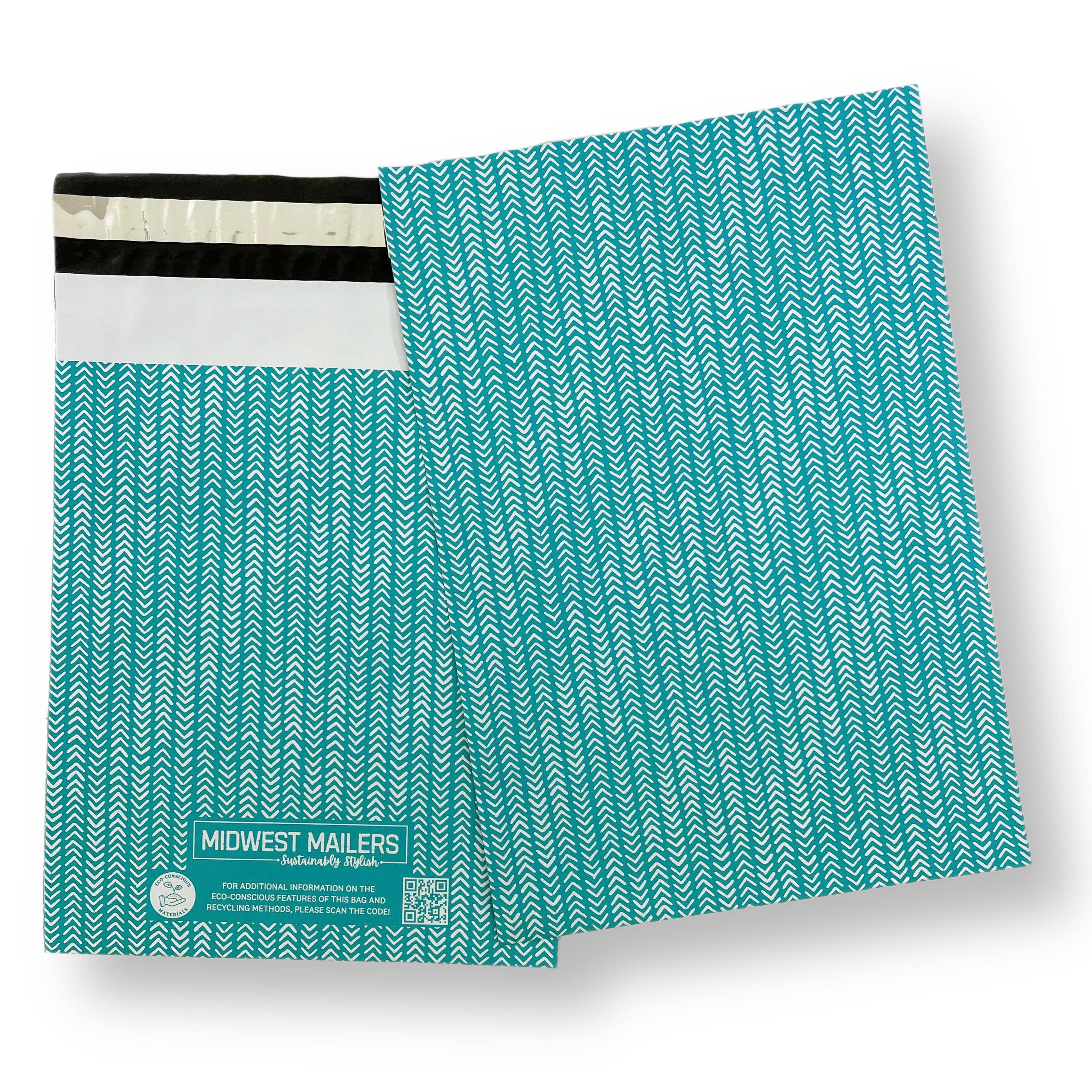 Midwest Mailers - Wholesale Envelopes - 10 x13 Poly Mailers Biodegradable d2w Matte Blue Skies0