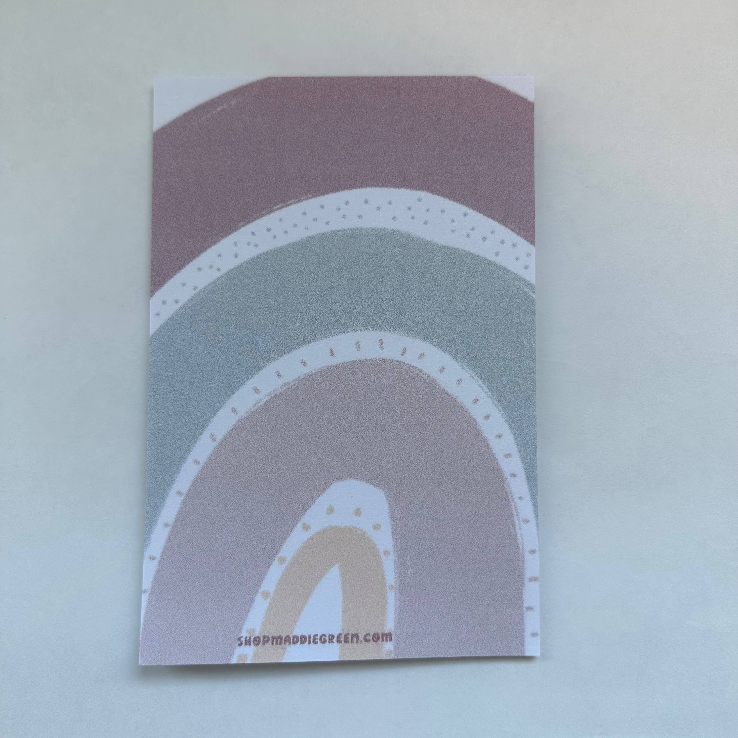 Maddie Green Designs - Wholesale Notepad - 4x6 Rainbow Sticky Notepads2