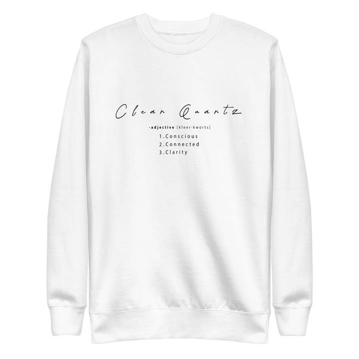 Clear Quartz Healing Crystal-Infused Sweatshirt for wholesale by AloCasual