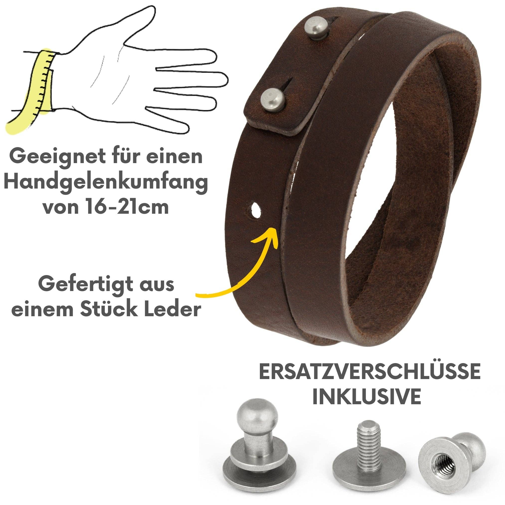 Simaru - Venta al por mayor Brazalete - Pulsera de cuero con tachuelas7