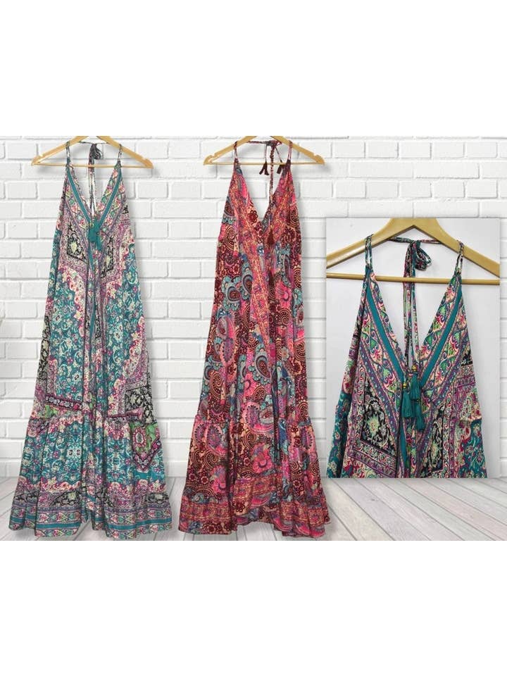 Bhawana Handicrafts - Wholesale Dress β Women's - 5 Pcs Lot Vintage Sari Recycled Silk Dress Indian Silk Dress3