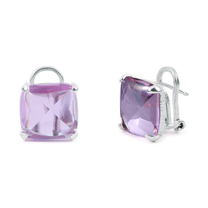 ORECCHINI JAZZ LILLA OMEGA per la vendita all'ingrosso da parte di Argent Basic