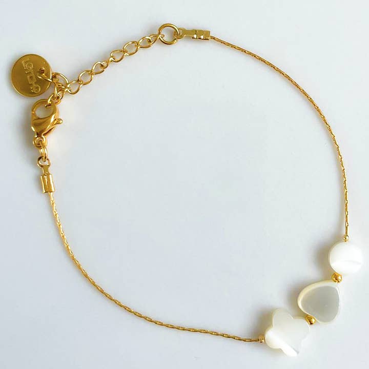 White trio bracelet for wholesale by LITCHI