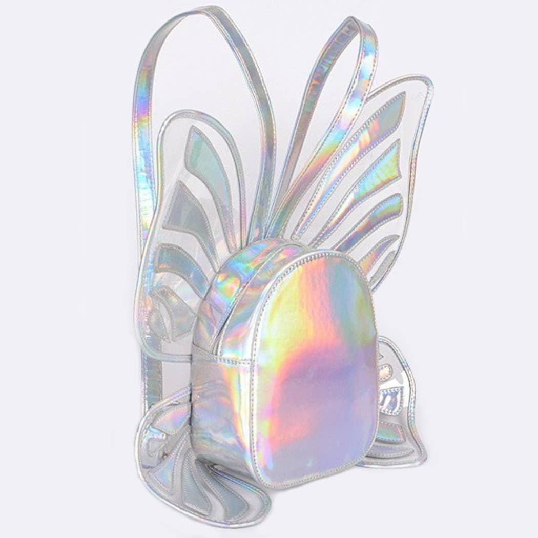 3AM BY H&D ACCESSORIES - Wholesale Backpack - Women's - Shiny Butterfly Inspired Unique Backpack3