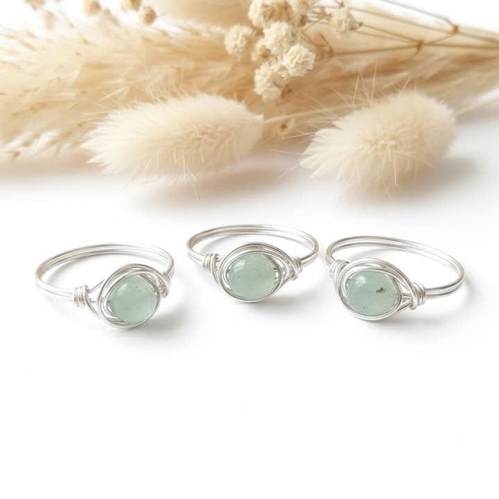 Grön Aventurinstenring för wholesale av Produtos Namasté