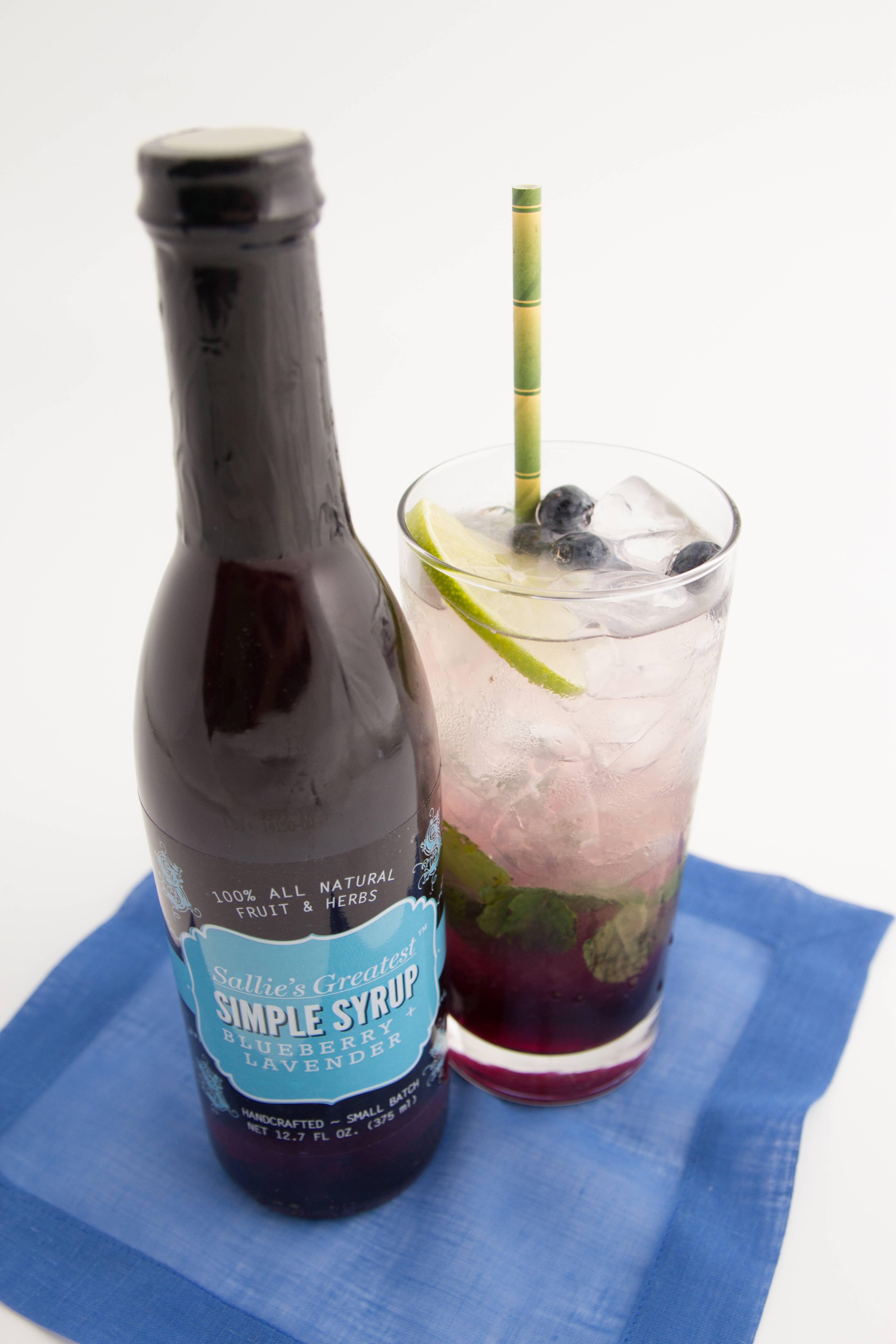Sallie's Greatest - Wholesale Cocktail Mix/Syrup - 12.7 oz. Blueberry + Lavender Simple Syrup7