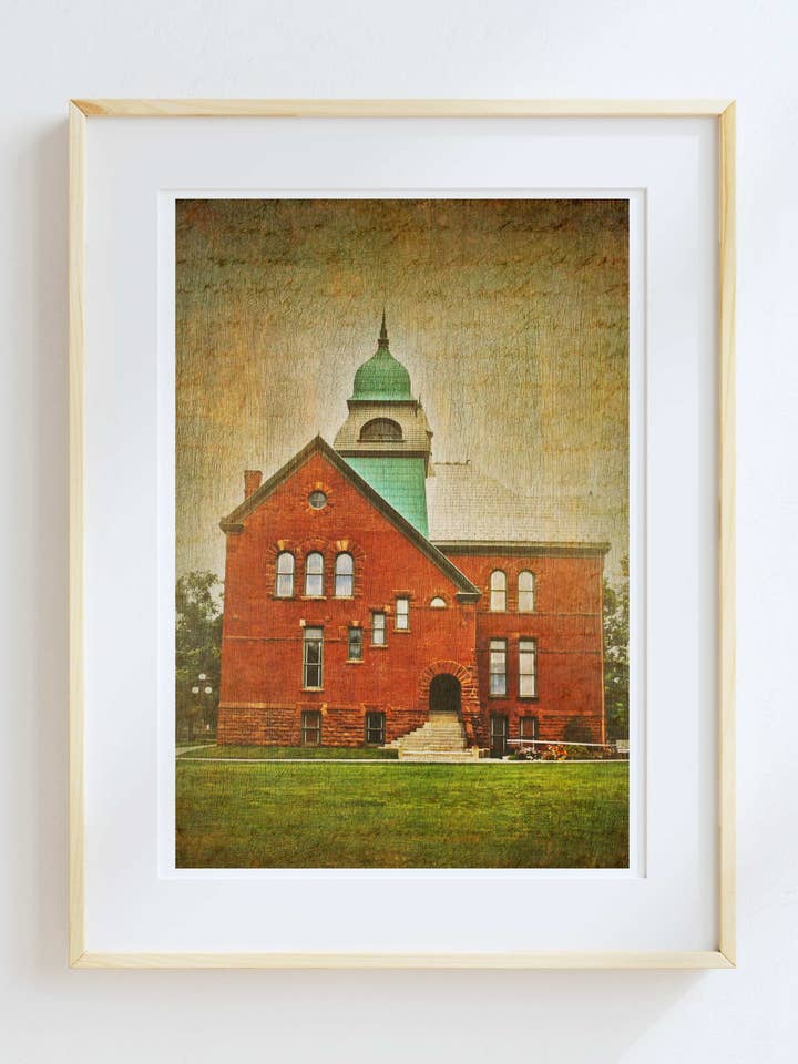 11X14 Oklahoma State Old Central pour la vente par Lone Chimney Mercantile