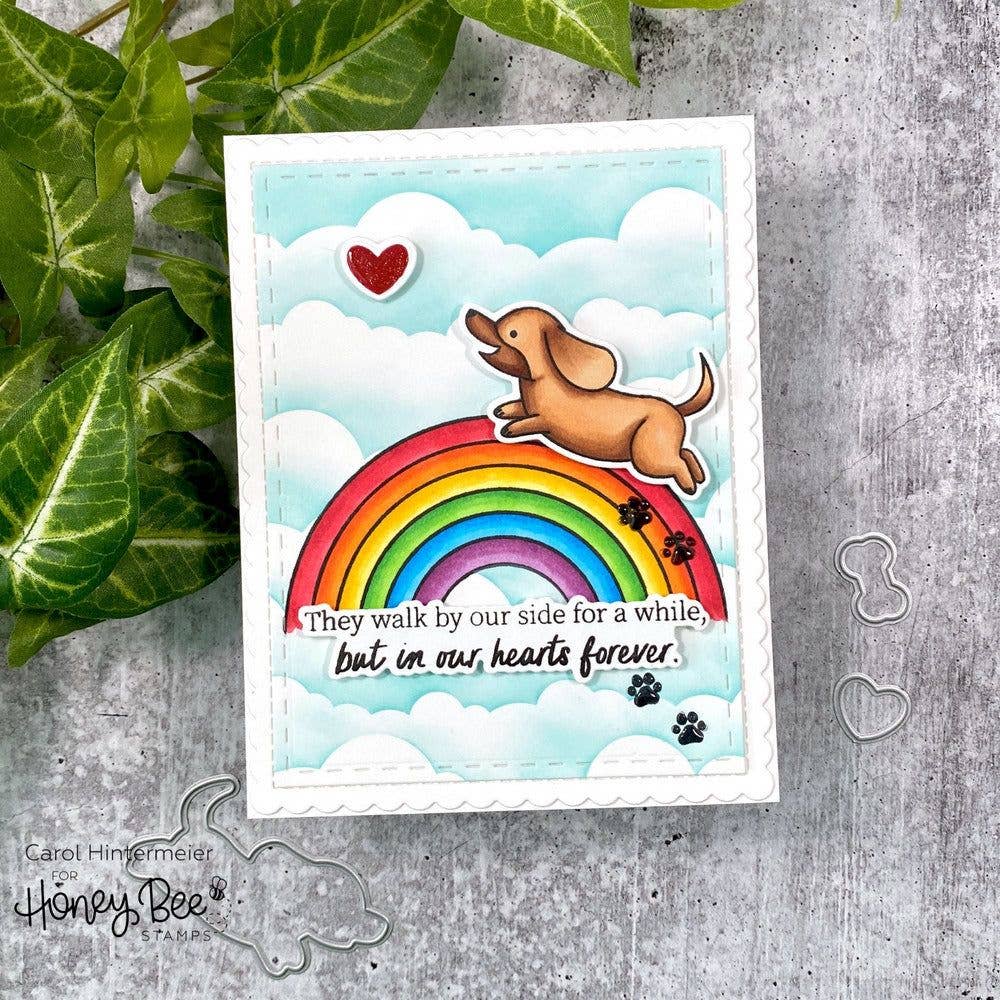 Honey Bee Stamps - Wholesale Rubber/Decorative Stamp - Rainbow Bridge - 4x4 Photopolymer Stamp Set2
